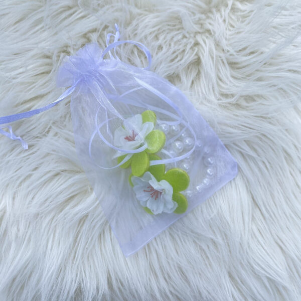 Serviettenringe "FLOWER" 2er-Set (hellgrün) – Bild 2