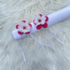 Serviettenringe "FLOWER" 2er-Set (pink/weiss)