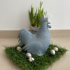 Metall Hahn "LITON" (grau/blau)