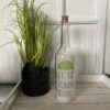 Glasflasche mit Spruch: "LET THE EVENING BEGIN" mit 5er LED-Beleuchtung (Batteriefach) – Bild 2