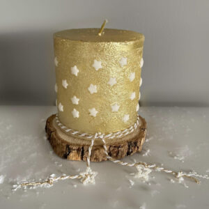 Rustikkerze "SHINING STAR" (gold)